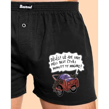 Trenýrky Bastard Jiří kára pánské trenky Black