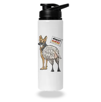 Láhev Bastard Německý ovčák lahev na vodu White