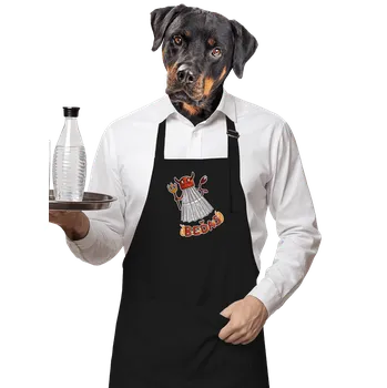 Kuchyňská zástěra Bastard Beďas zástěra Black