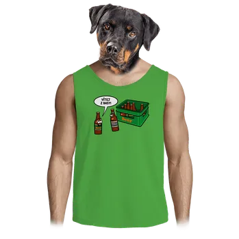 Pánská móda Bastard Vítej z basy pánské tílko Lime