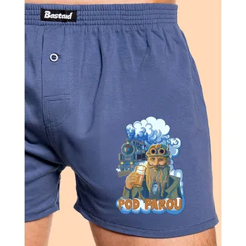 Trenýrky Bastard Pod parou pánské trenky Blue