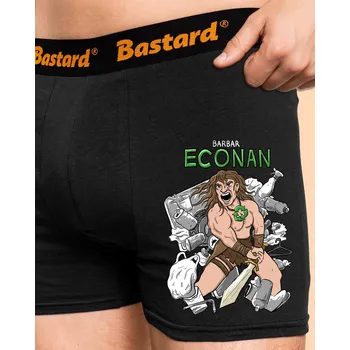 Trenýrky Bastard Barbar Econan boxerky Black