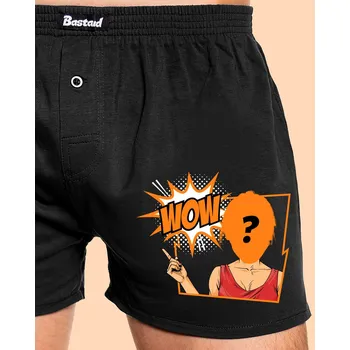 Trenýrky Bastard WOW pánské trenky Black