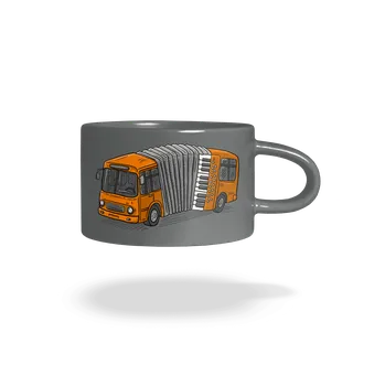 Bastard Harmonika hrnek makronka Grey Macaron