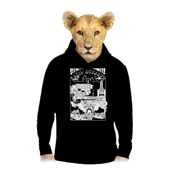 Chlapecká mikina Bastard B16: Zažít Ostravu dětská mikina klokanka Black