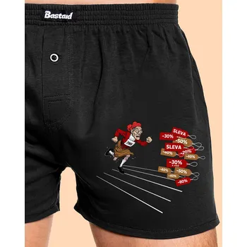 Trenýrky Bastard Slevy! pánské trenky Black