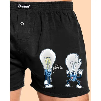 Trenýrky Bastard Prdlá pánské trenky Black