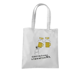 Nákupní taška Bastard Řád zlatého píva taška White