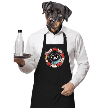 Kuchyňská zástěra Bastard Vedro, vedro zástěra Black