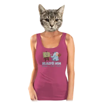 Bastard Nejlepší mom dámské tílko klasické Magenta