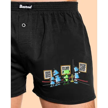 Trenýrky Bastard Galerie zítřka pánské trenky Black