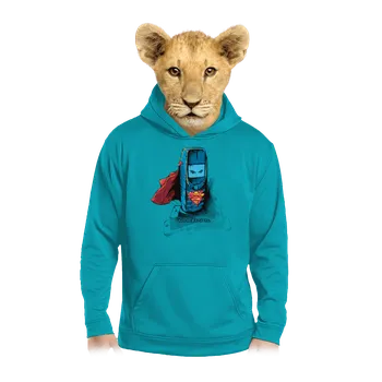 Chlapecká mikina Bastard Mobil z oceli dětská mikina klokanka Hawaiian Blue