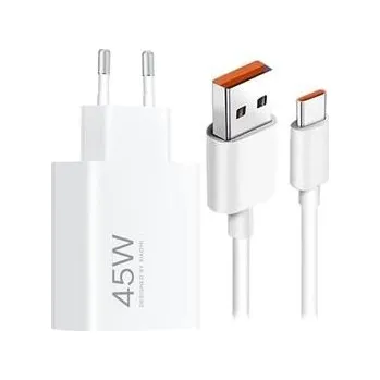 Xiaomi originální síťová nabíječka USB A QC3.0 3A 45W MDY-17-EF bílá