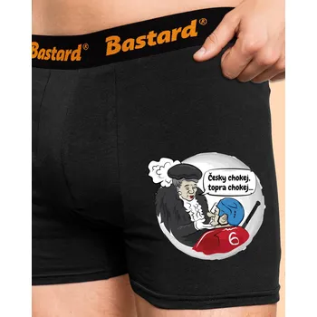 Trenýrky Bastard Český hokej boxerky Black