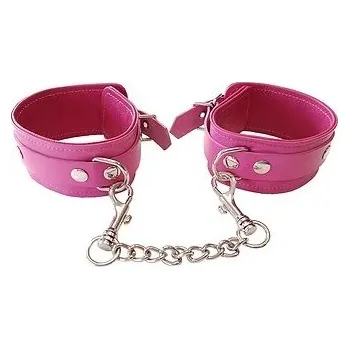 Pouto ROUGE Leather Wrist Cuffs Pink
