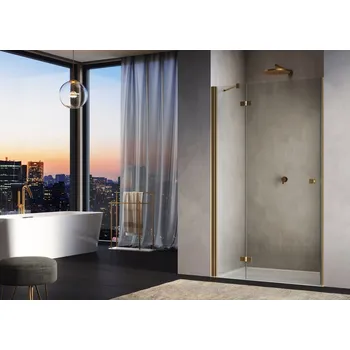 Sprchové dveře AN13 - ATYP dveře levé s pevnou stěnou v rovině 75-120 cm AN13GSM1