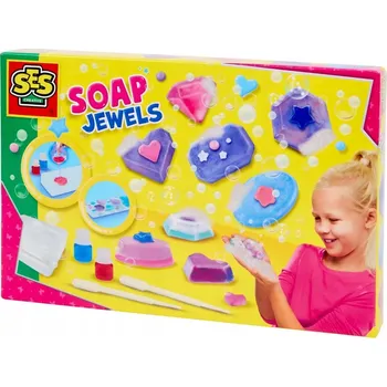 kreativní sada SES Kreativní sada na výrobu mýdel – Mýdla-Drahokamy pro děti