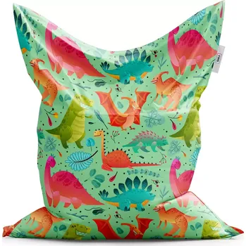 Sedací pytel Sablio Sedací vak Classic Dinosauři v trávě - 150x100 cm