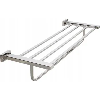 Držák na ručník Nástěnná police na ručníky do koupelny – NEREZOVÁ OCEL leštěná