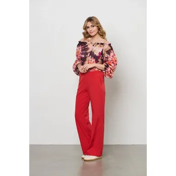 Dámské kalhoty Dámské kalhoty &Co Woman PA264/RED Velikost: XXL