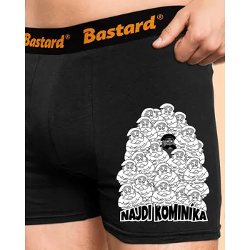 Trenýrky Bastard Najdi kominíka boxerky Black