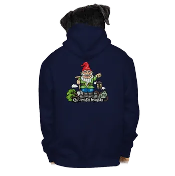 Pánská mikina Bastard Trpaslík pánská mikina na zip Navy