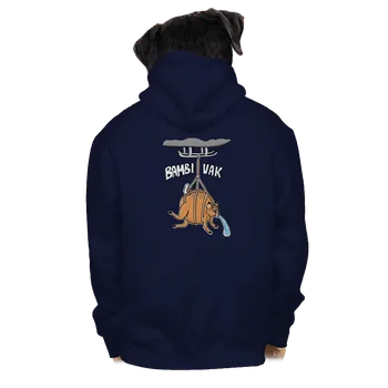 Pánská mikina Bastard Bambi vak pánská mikina na zip Navy