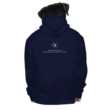 Pánská mikina Bastard Alkoholizace pánská mikina na zip Navy