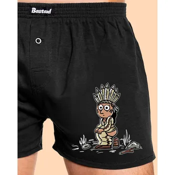 Trenýrky Bastard Indiánek pánské trenky Black