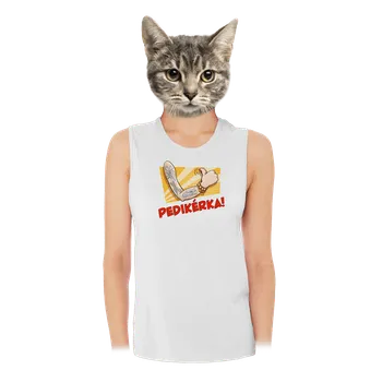 Bastard Pedikérka dámské tílko volné White