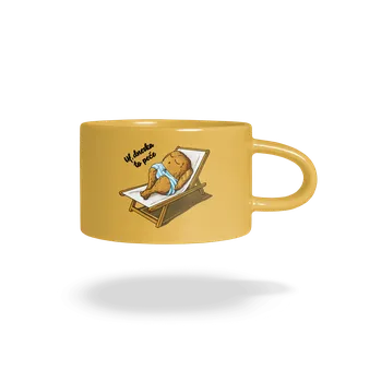 Bastard Dneska to peče hrnek makronka Yellow Macaron