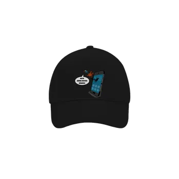 Kšiltovka Bastard Kukačka v mobilu kšiltovka baseballka Black