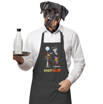 Kuchyňská zástěra Bastard Kolobuch zástěra Dark Grey