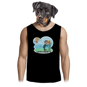Pánské tílko Bastard Love hurts pánské tílko Black