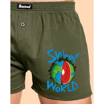 Trenýrky Bastard Sweet World pánské trenky Khaki