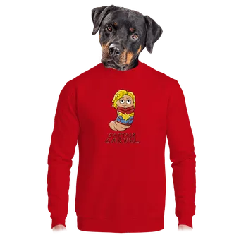 Pánská mikina Bastard Captain Larvel unisex mikina bez kapuce Red