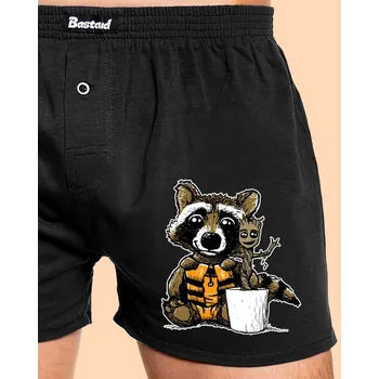 Trenýrky Bastard Strážci galaxie pánské trenky Black