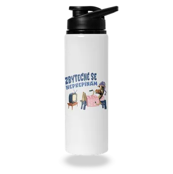 Láhev Bastard Zbytečně se nepřepínám lahev na vodu White