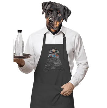 Kuchyňská zástěra Bastard Coder ape zástěra Dark Grey