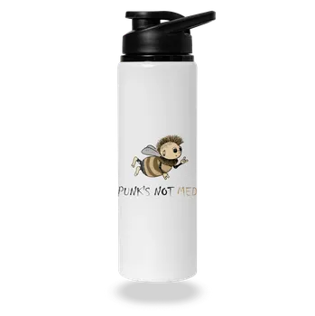 Láhev Bastard Punks Not Med lahev na vodu White