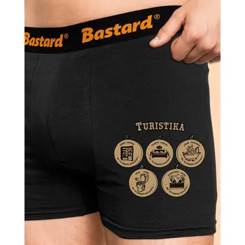 Trenýrky Bastard Moje turistika boxerky Black