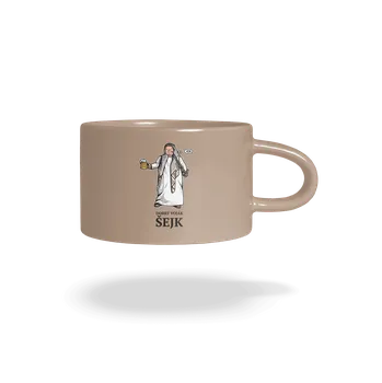 Bastard Dobrý voják Šejk hrnek makronka Brown Macaron