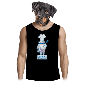 Pánské tílko Bastard Tajemství šéfkuchaře pánské tílko Black