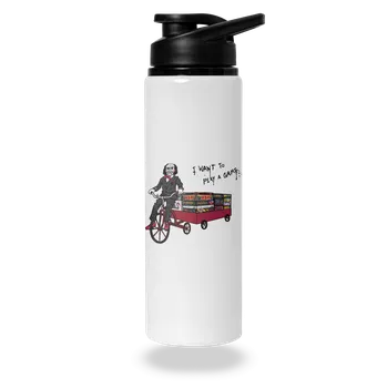 Láhev Bastard Chci si zahrát hru lahev na vodu White