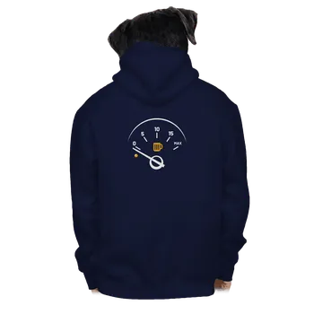 Pánská mikina Bastard Prázdná nádrž pánská mikina na zip Navy