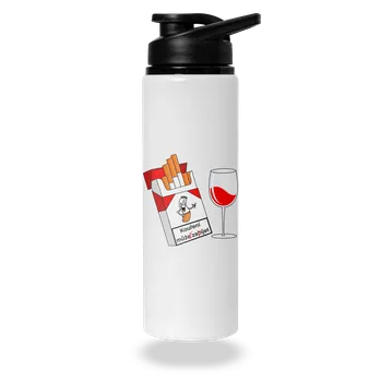 Láhev Bastard Kouření můžeš zapíjet lahev na vodu White