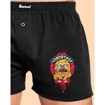 Trenýrky Bastard Hororskop - Lev pánské trenky Black