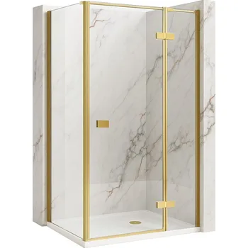 Rea REA/S - Sprchový kout Atlas 90x100 Brush Gold vpravo KPL-K4571