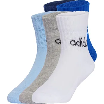 Pánské ponožky ADIDAS Ponožky Linear Ankle Kids - 3 páry 31/33 MODRÁ