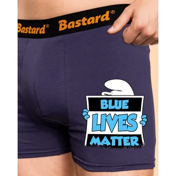 Trenýrky Bastard Blue lives matter boxerky Blue Navy